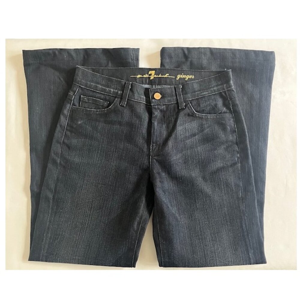 7 For All Mankind “Ginger” Flare Jeans (shortened) EUC - Picture 7 of 9